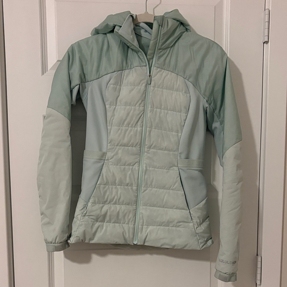 Lululemon Athletica Mint Green Down-Filled Jacket